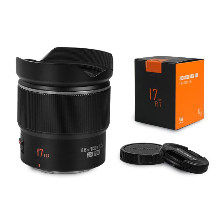 YONGNUO YN17mm F1.7M M4/3 Mount Lens for Mirrorless Cameras  - Black
