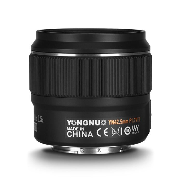 YONGNUO YN42.5mm F1.7M II M4/3 Mount Standard Fixed Focal Lens  - Black