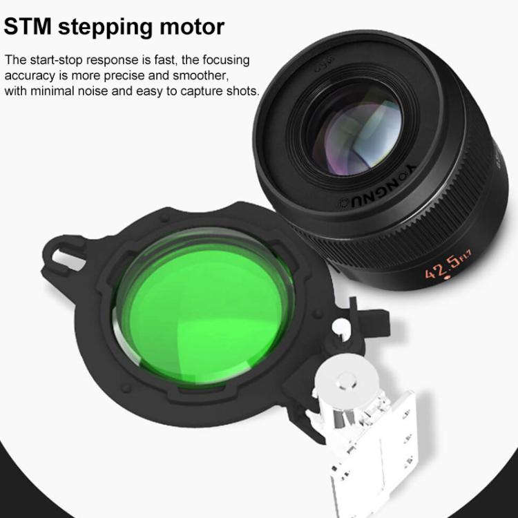 YONGNUO YN42.5mm F1.7M II M4/3 Mount Standard Fixed Focal Lens  - Black