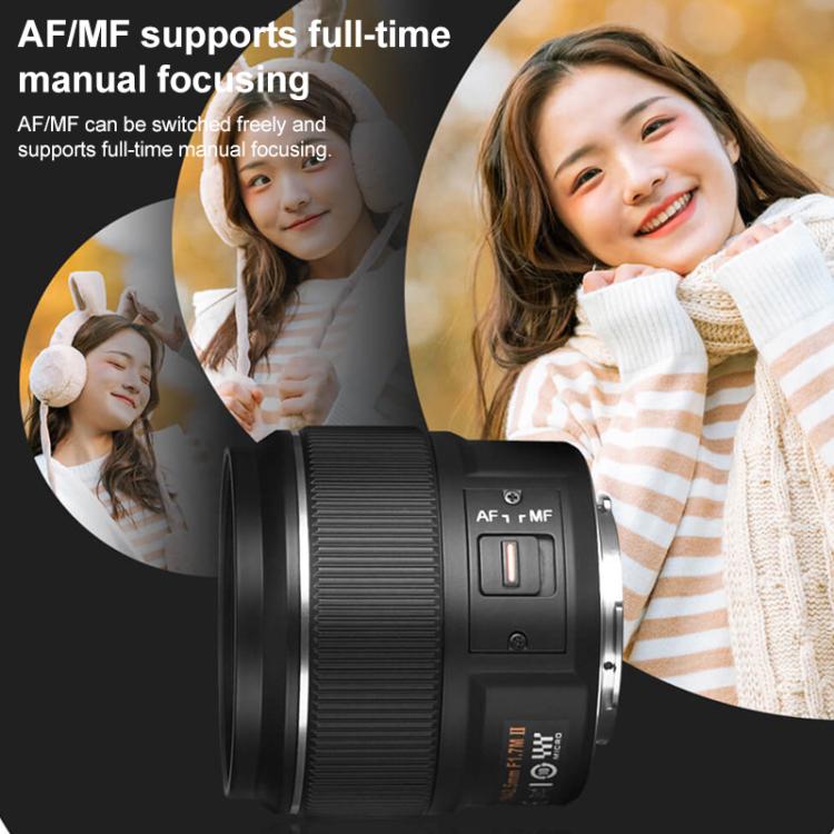 YONGNUO YN42.5mm F1.7M II M4/3 Mount Standard Fixed Focal Lens  - Black