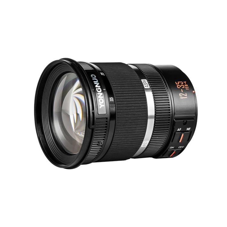 YONGNUO YN12-35mm F2.8-4M M4/3 Mount Standard Zoom Lens with Macro Function  - Black