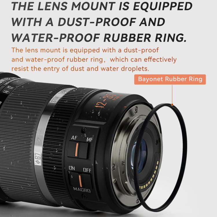 YONGNUO YN12-35mm F2.8-4M M4/3 Mount Standard Zoom Lens with Macro Function  - Black