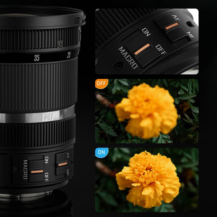 YONGNUO YN12-35mm F2.8-4M M4/3 Mount Standard Zoom Lens with Macro Function  - Black