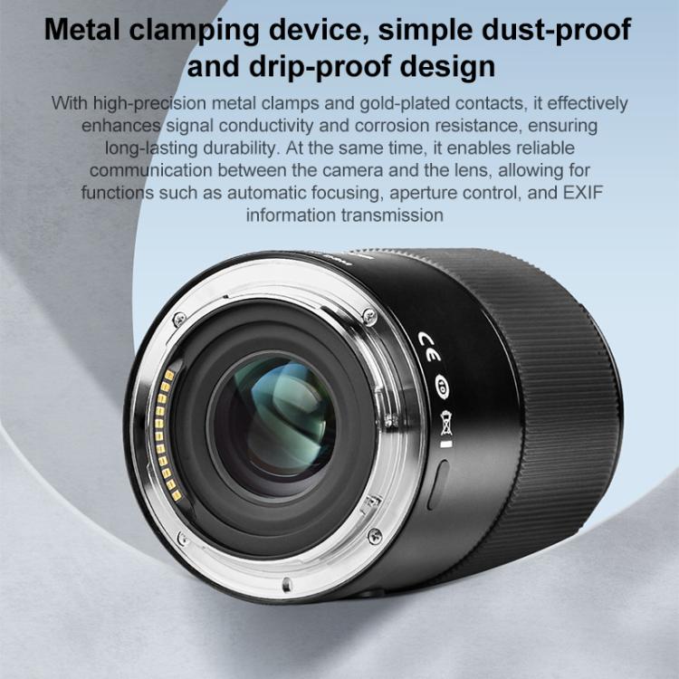 YONGNUO YN50mm F1.8Z DF DSM Full Frame Auto Focus Standard Prime Lens for Nikon Z-mount Mirrorless Cameras  - Black