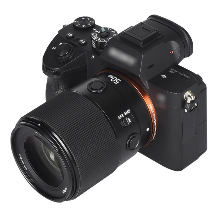 YONGNUO YN50mm F1.8S DF DSM Full Frame Auto Focus Standard Prime Lens for Sony E-mount Mirrorless Cameras  - Black