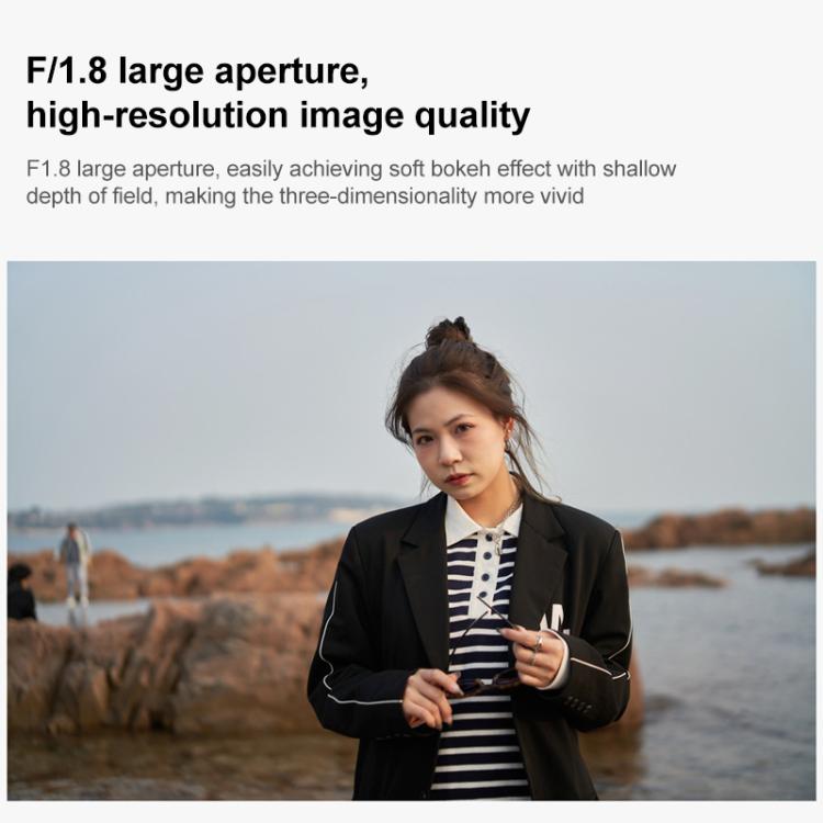 YONGNUO YN50mm F1.8S DF DSM Full Frame Auto Focus Standard Prime Lens for Sony E-mount Mirrorless Cameras  - Black
