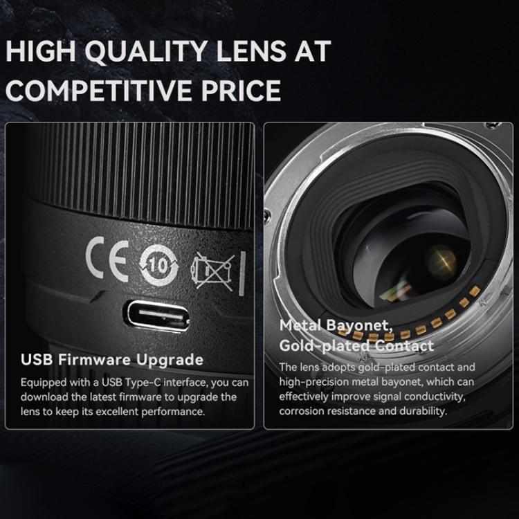 YONGNUO YN50mm F1.8X DA DSM APS-C Frame Standard Prime Lens for FUJIFILM X-mount Mirrorless Cameras  - Black