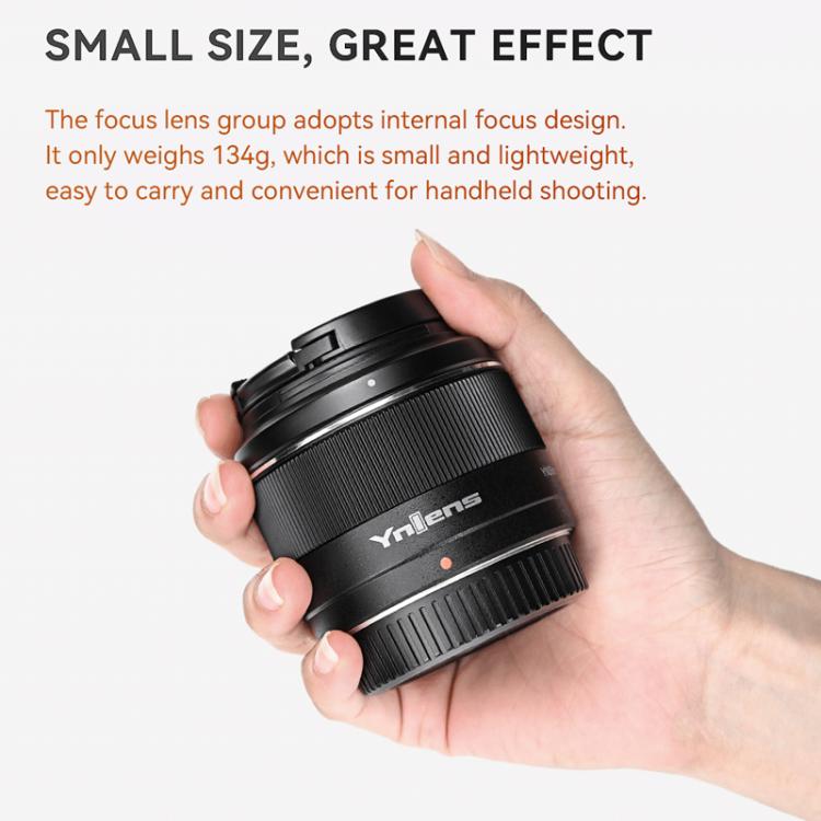 YONGNUO YN50mm F1.8X DA DSM APS-C Frame Standard Prime Lens for FUJIFILM X-mount Mirrorless Cameras  - Black