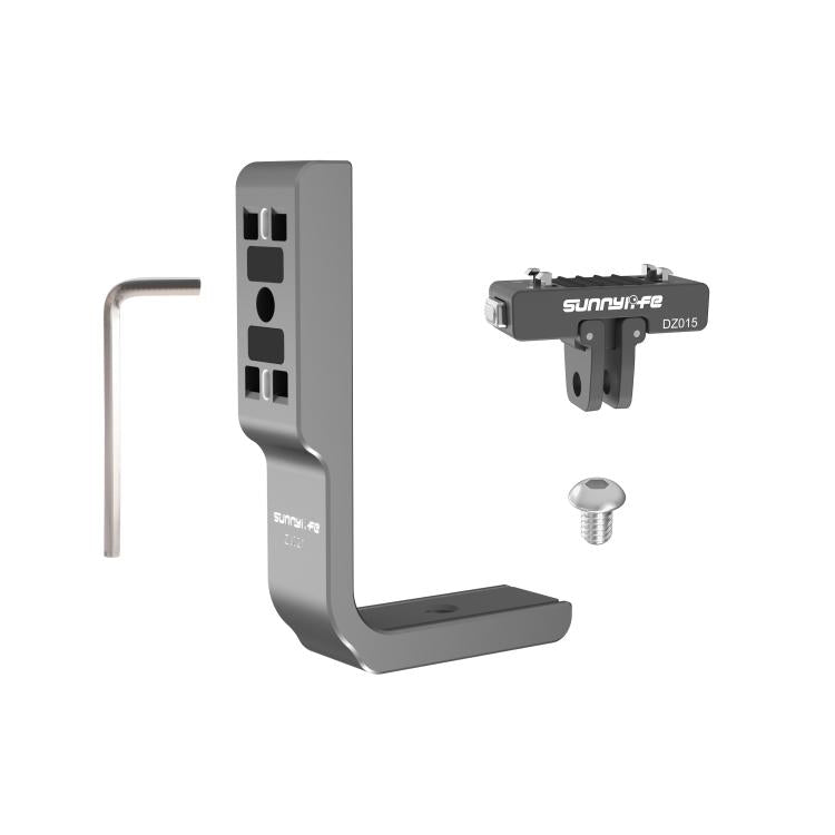 For Insta360 X5 / X4 Sunnylife L-Type Vertical-Horizontal Magnetic Mount with DZ015 Magnetic Adapter Quick Release Mount Adapter Stand  - Grey