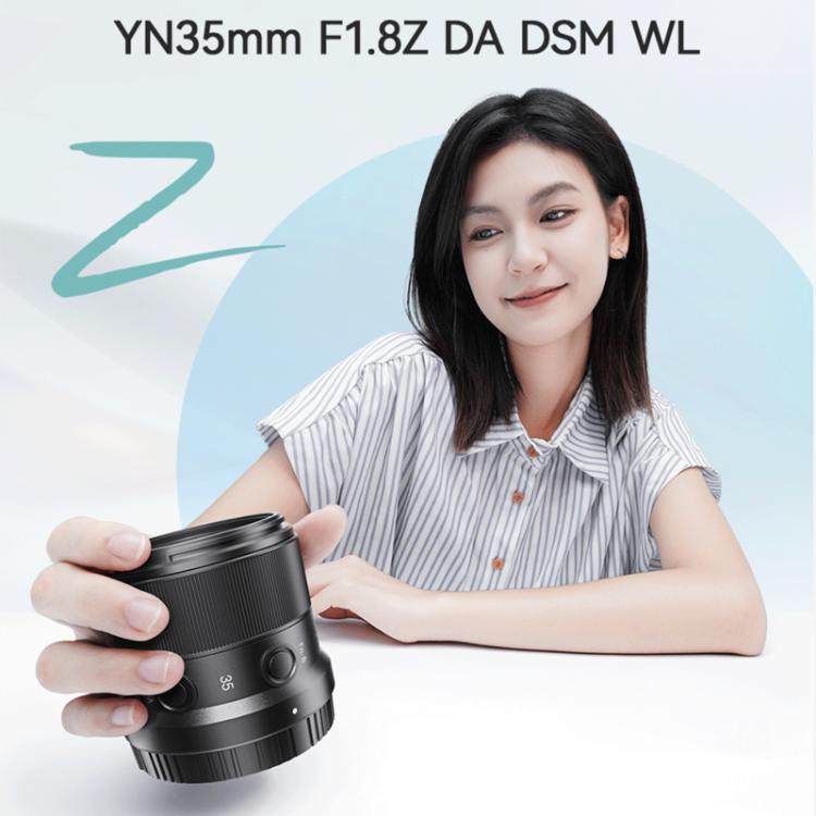 YONGNUO YN35mm F1.8Z DA DSM WL APS-C Frame Lens for Nikon Z-mount  - Black