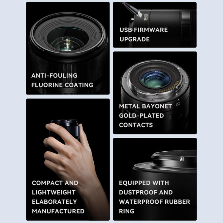YONGNUO YN23mm F1.4Z DA DSM WL Pro APS-C Frame Lens with Remote Control for Nikon Z-mount  - Black