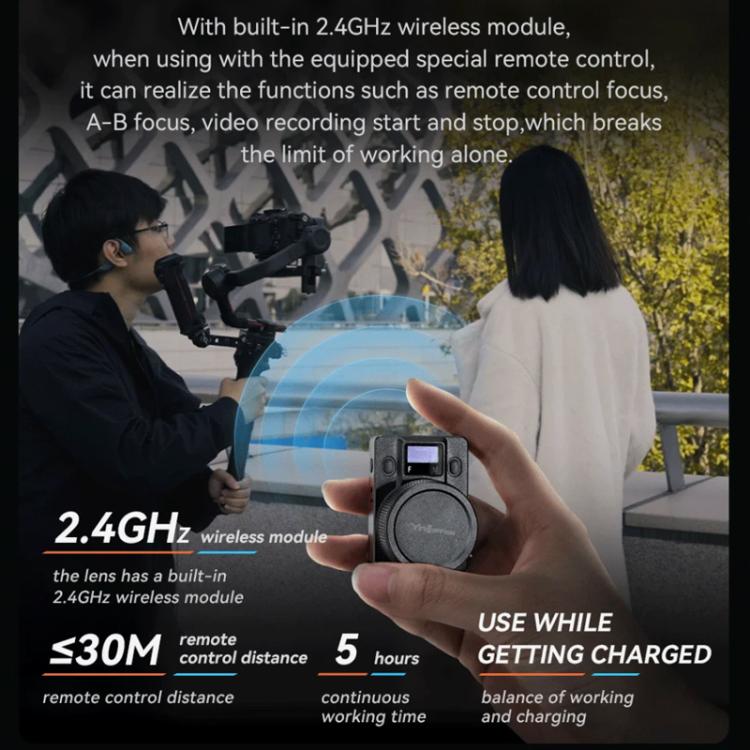 YONGNUO YN11mm F1.8S DA DSM WL APS-C Frame Ultra Wide Angle Lens with Remote Control for Sony E-mount  - Black