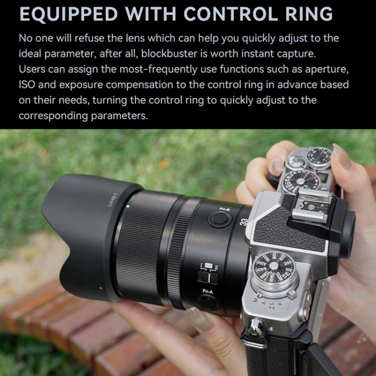 YONGNUO YN33mm F1.4Z DA DSM WL Pro APS-C Frame Lens with Remote Control for Nikon Z-mount  - Black