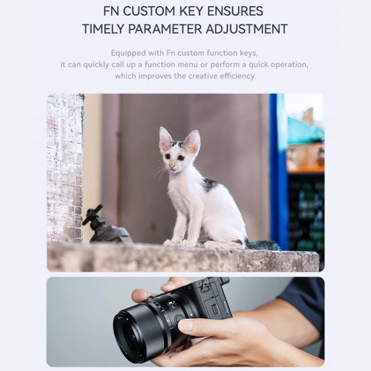 YONGNUO YN33mm F1.4S DA DSM WL Pro APS-C Frame Lens with Remote Control for Sony E-mount  - Black