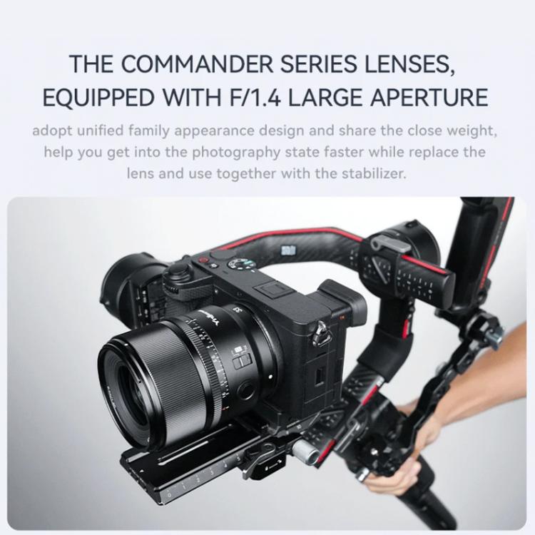 YONGNUO YN33mm F1.4S DA DSM WL Pro APS-C Frame Lens with Remote Control for Sony E-mount  - Black