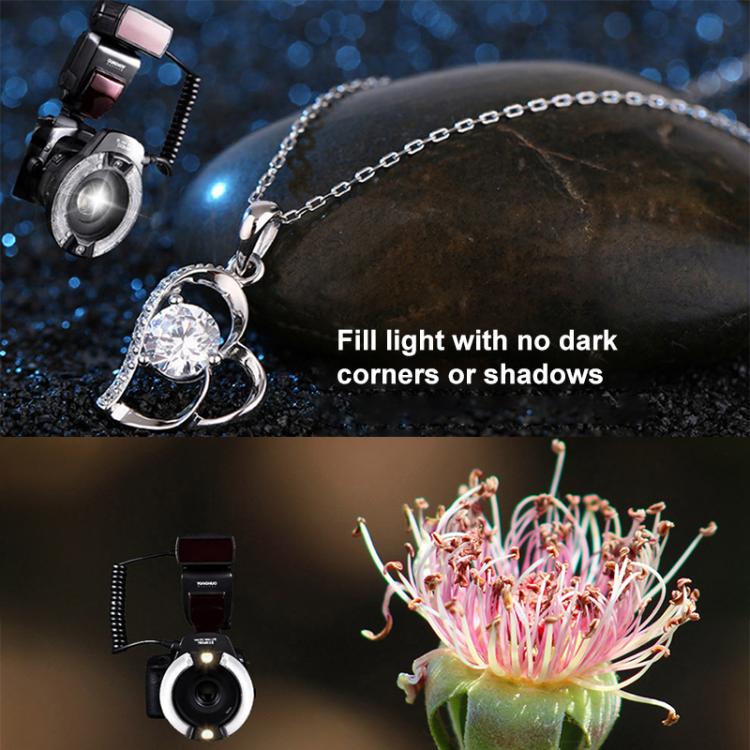 YONGNUO YN14EX II TTL HSS Macro Ringlight Flash for Dental Photography & Macro Shooting For Canon  - Black