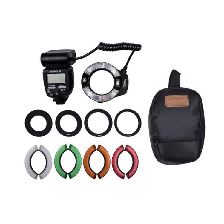YONGNUO YN14EX II TTL HSS Macro Ringlight Flash for Dental Photography & Macro Shooting For Canon  - Black