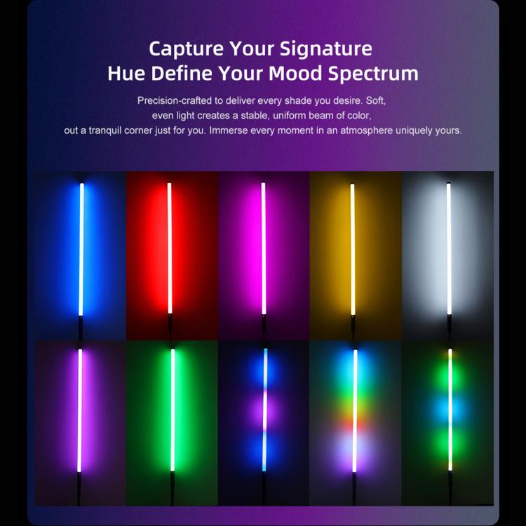 LUXCeO Mood1 Pro 90cm RGB Colorful Atmosphere Rhythm LED Stick Handheld Video Photo Fill Light, No Tripod
