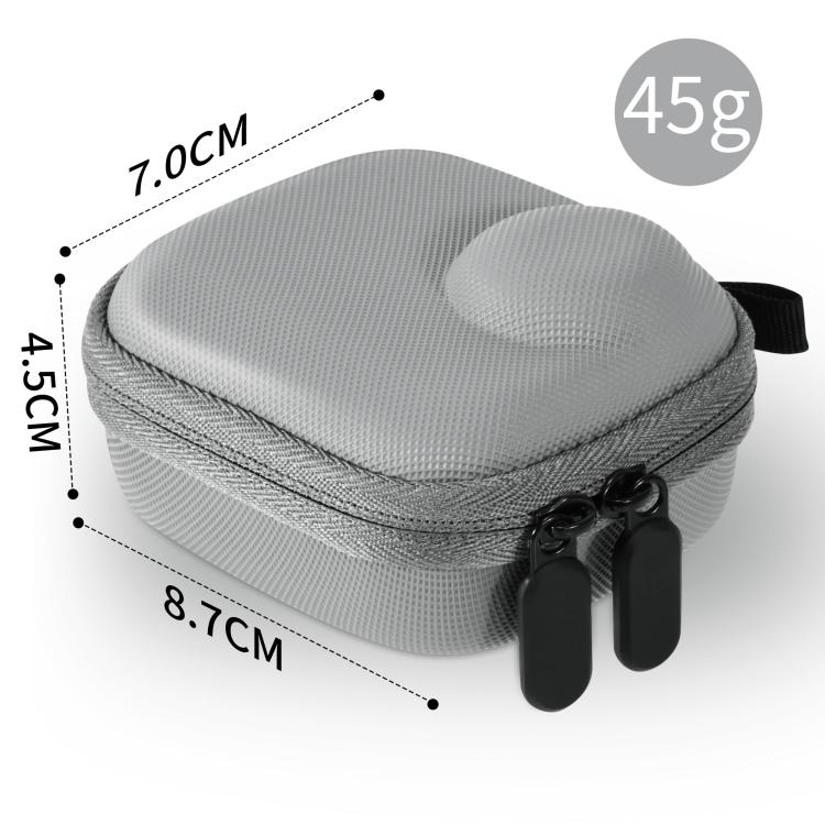 For Insta360 GO Ultra STARTRC Mini Portable Body Diamond Texture PU Storage Bag  - Grey