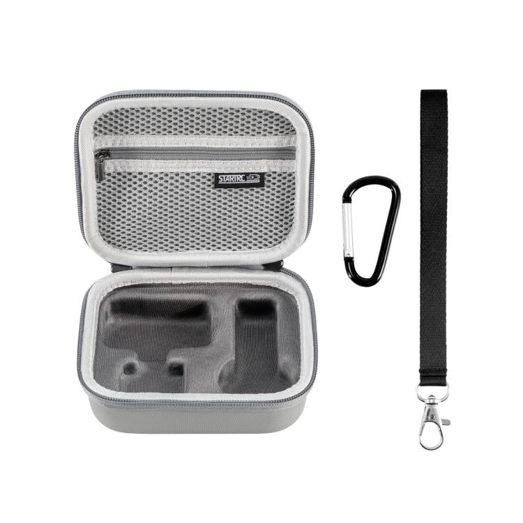 For Insta360 GO Ultra STARTRC Standard Portable Protective Box Diamond Texture PU Storage Bag  - Grey
