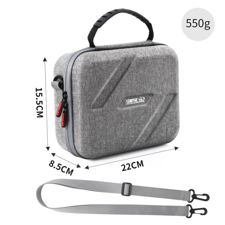 For Insta360 Go Ultra STARTRC Full Kit Portable Handbag Shoulder Nylon Storage Bag  - Grey