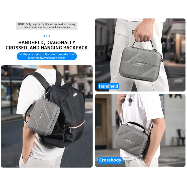 For Insta360 Go Ultra STARTRC Full Kit Portable Handbag Shoulder Nylon Storage Bag  - Grey