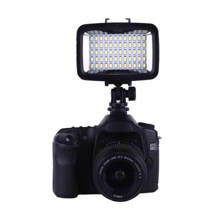 SL-101 Waterproof 12W 5500-6000K 1800LM LED Camera Camcorder Video Fill Light Photography Lamp with 60 LEDs
