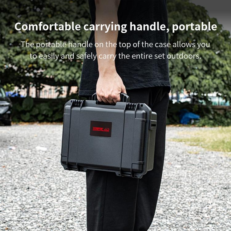 For Insta360 X5 STARTRC Waterproof Dual-layer Suitcase Storage Box  - Black