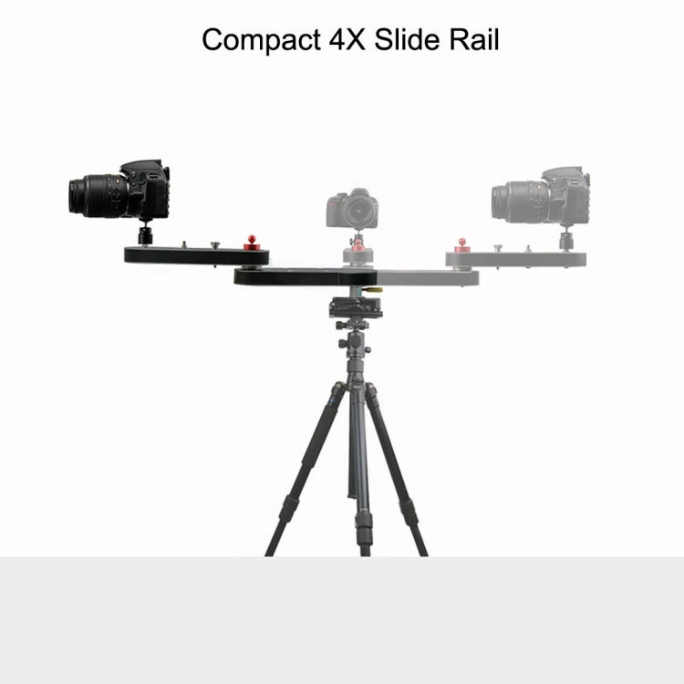 SY-4BZJ Portable 70cm Row Spacing 2kg Burden 4X Slide Rail Track Extension High Speed Camera Shooting Stabilizer for Gopro & Nikon & DSLR & SLR Cameras & Video Cameras