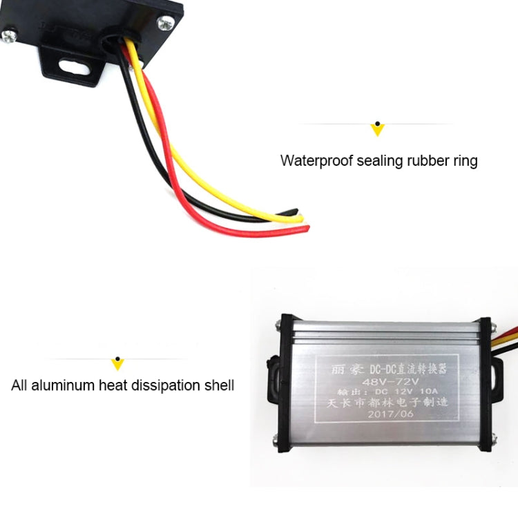 36-72V To 12V 10A Electric vehicle DC converter DC