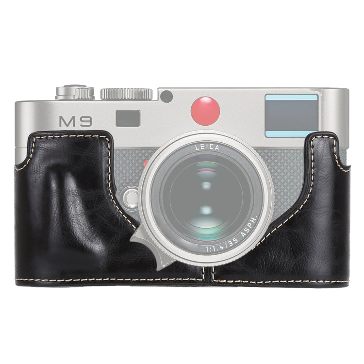 1/4 inch Thread PU Leather Camera Half Case Base for Leica M9