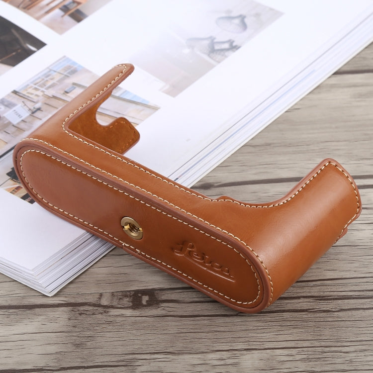 1/4 inch Thread PU Leather Camera Half Case Base for Leica M9