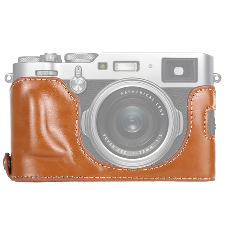 1/4 inch Thread PU Leather Camera Half Case Base for FUJIFILM X100F