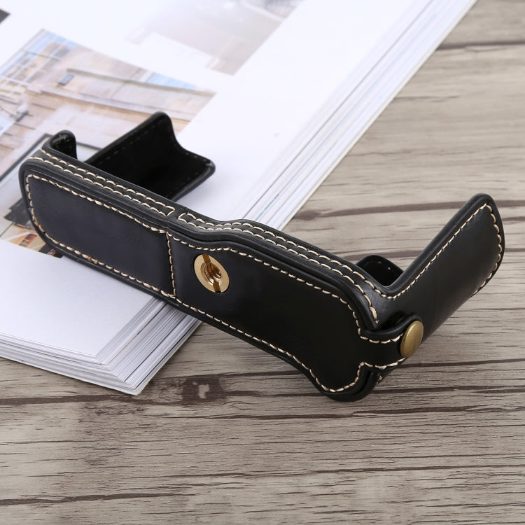 1/4 inch Thread PU Leather Camera Half Case Base for FUJIFILM X-T10 / X-T20