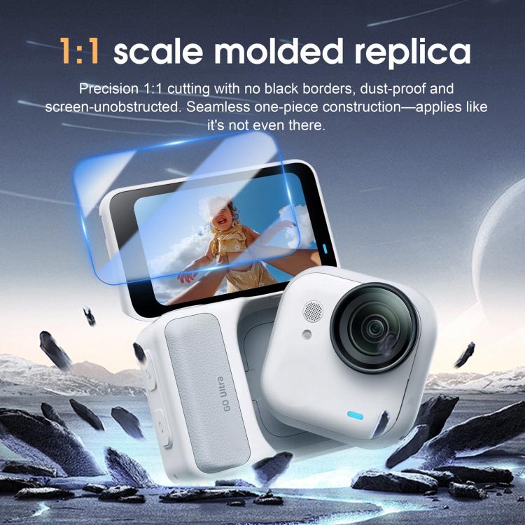 For Insta360 GO Ultra 2pcs STARTRC Screen Tempered Gass Film  - Transparent