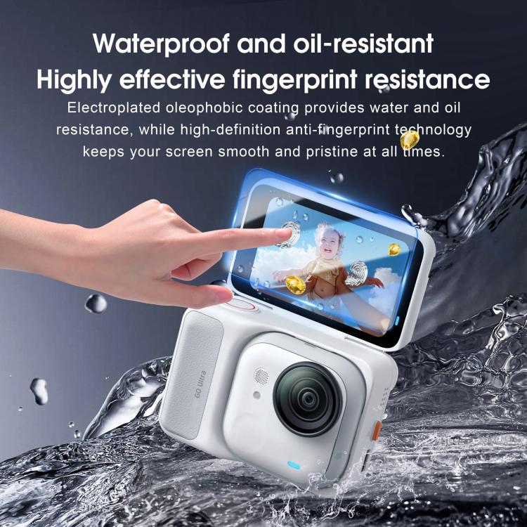 For Insta360 GO Ultra 2pcs STARTRC Screen Tempered Gass Film  - Transparent