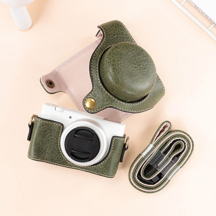 For Sony ZV-1F / ZV1M2 Full Body Camera PU Leather Case Bag with Strap