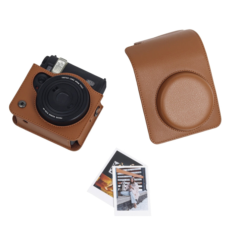 For Fujifilm Instax mini 99 Full Body Camera PU Leather Case Bag with Strap