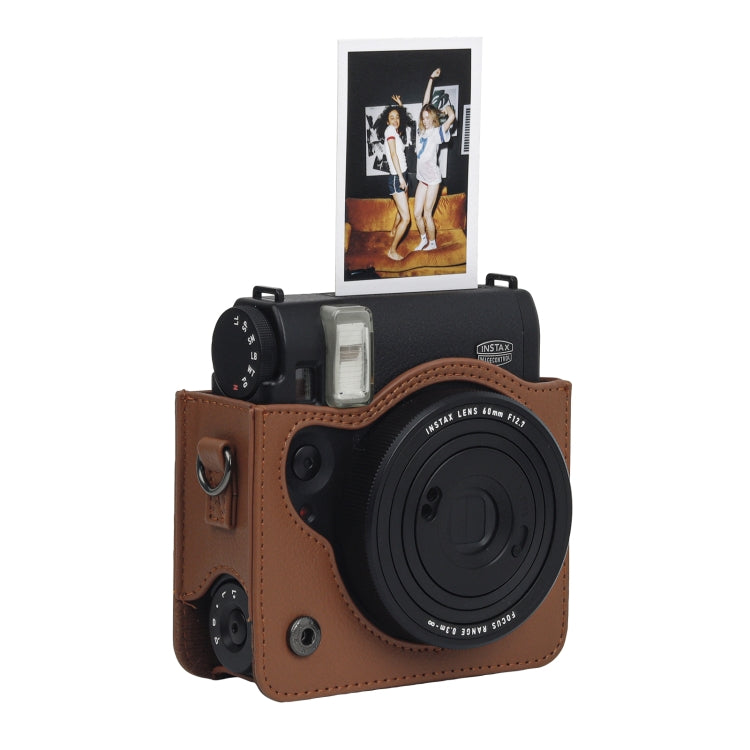 For Fujifilm Instax mini 99 Full Body Camera PU Leather Case Bag with Strap