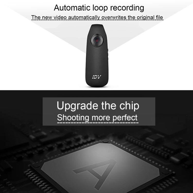 IDV 007 HD 1080P Portable Meeting Recorder Camera with Clip, Novatek 99142, Support Voice Recorder /  Loop Recording / Motion Detection
