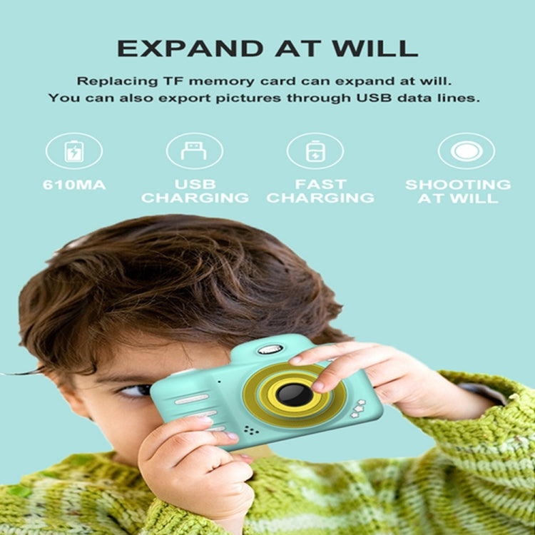 1909 2.4 inch 1800W Pixels Dual Lens Large Screen Digital Camera for Children, Support 32GB TF Card
