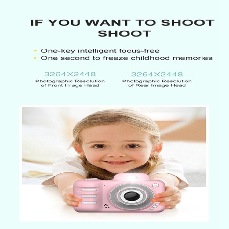 1909 2.4 inch 1800W Pixels Dual Lens Large Screen Digital Camera for Children, Support 32GB TF Card