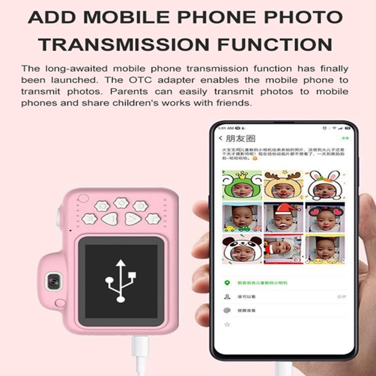 1909 2.4 inch 1800W Pixels Dual Lens Large Screen Digital Camera for Children, Support 32GB TF Card