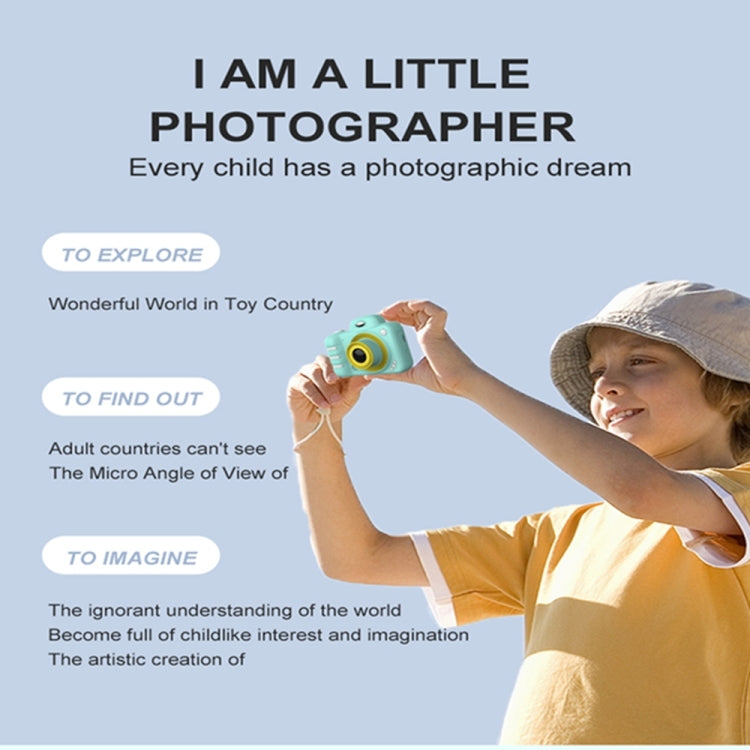 1909 2.4 inch 1800W Pixels Dual Lens Large Screen Digital Camera for Children, Support 32GB TF Card