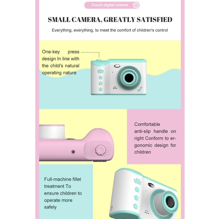 1910 2.8 inch 1800W Pixels Dual Lens Touch Screen Digital Camera for Children, Support 32GB TF Card