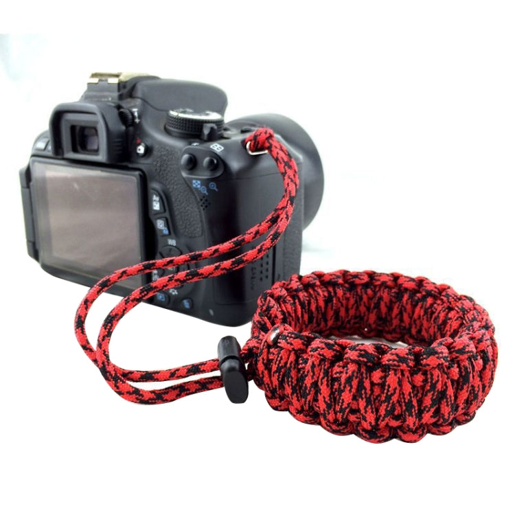 DIY Weave Style Anti-lost Colorful Wrist Strap Grip Emergency Survival Bracelet for DSLR / SLR Cameras, Random Color Delivery