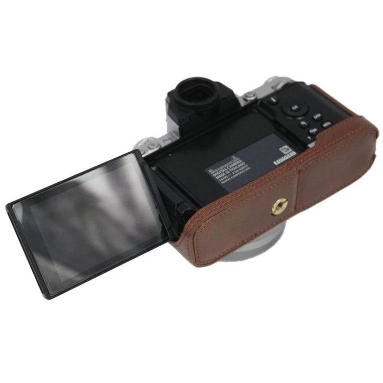 1/4 inch Thread PU Leather Camera Half Case Base for Nikon Z fc