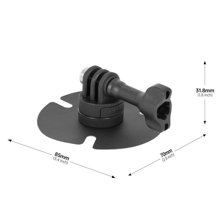 STARTRC Flexible Helmet Sticky Adhesive Mount for GoPro, Insta360, DJI and Other Action Cameras  - Black