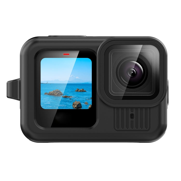 For GoPro HERO13 Black Silicone Protective Case Cover with Wrist Strap & Lens Cover
