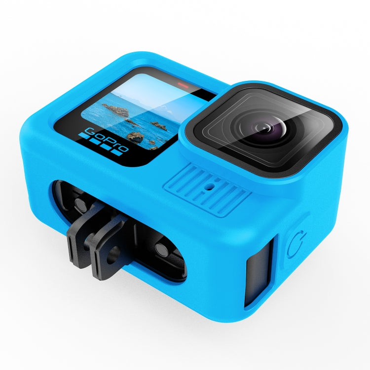 For GoPro HERO13 Black Silicone Protective Case Cover with Wrist Strap & Lens Cover